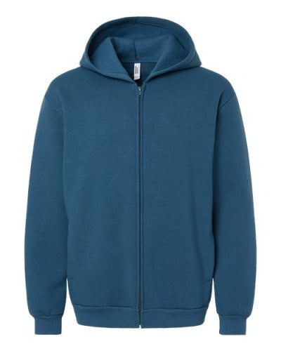 AMERICAN APPAREL- SEA BLUE- FULL ZIP HOODIE