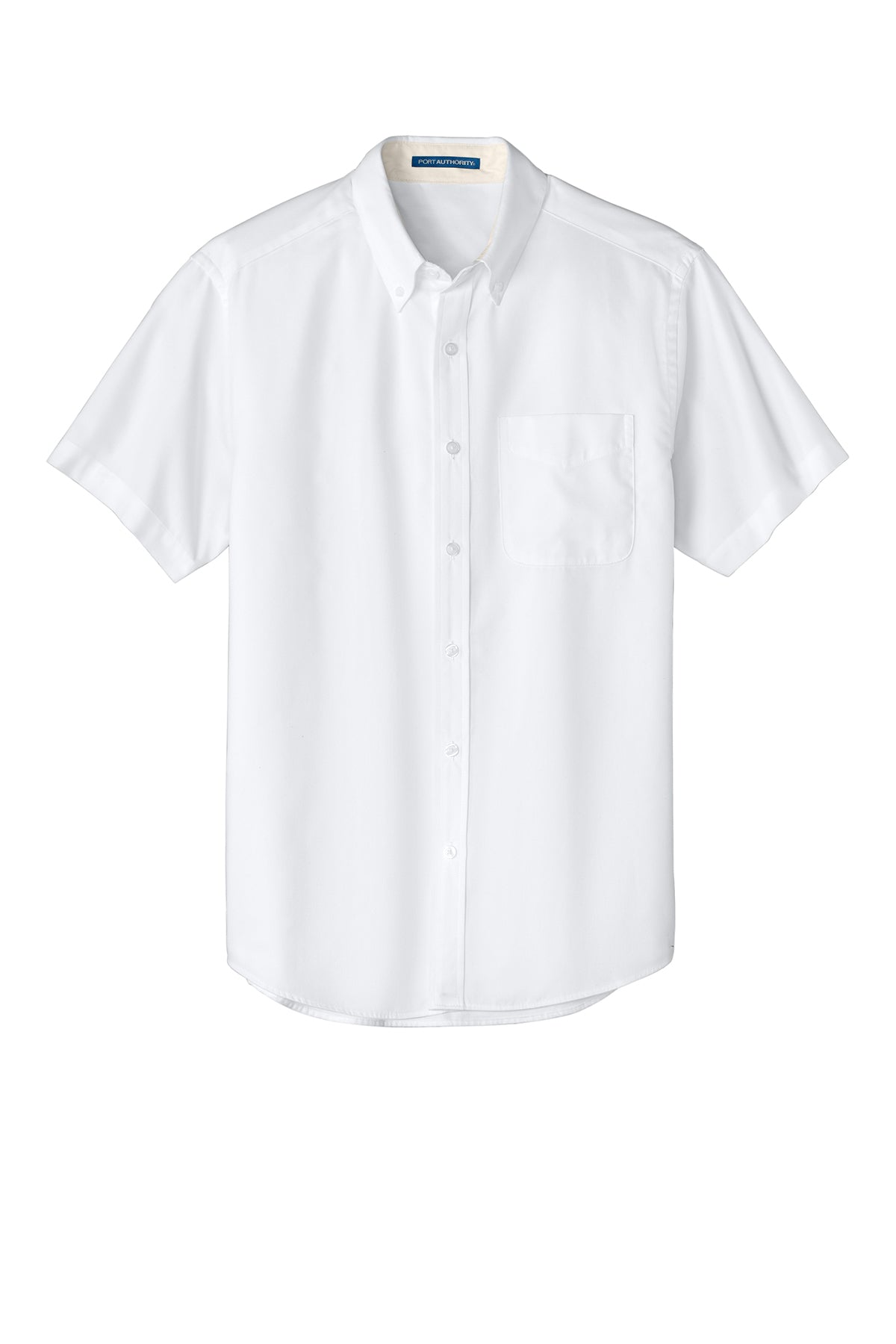 PORT AUTHORITY - WHITE/LIGHT STONE SHORT SLEEVE SHIRT