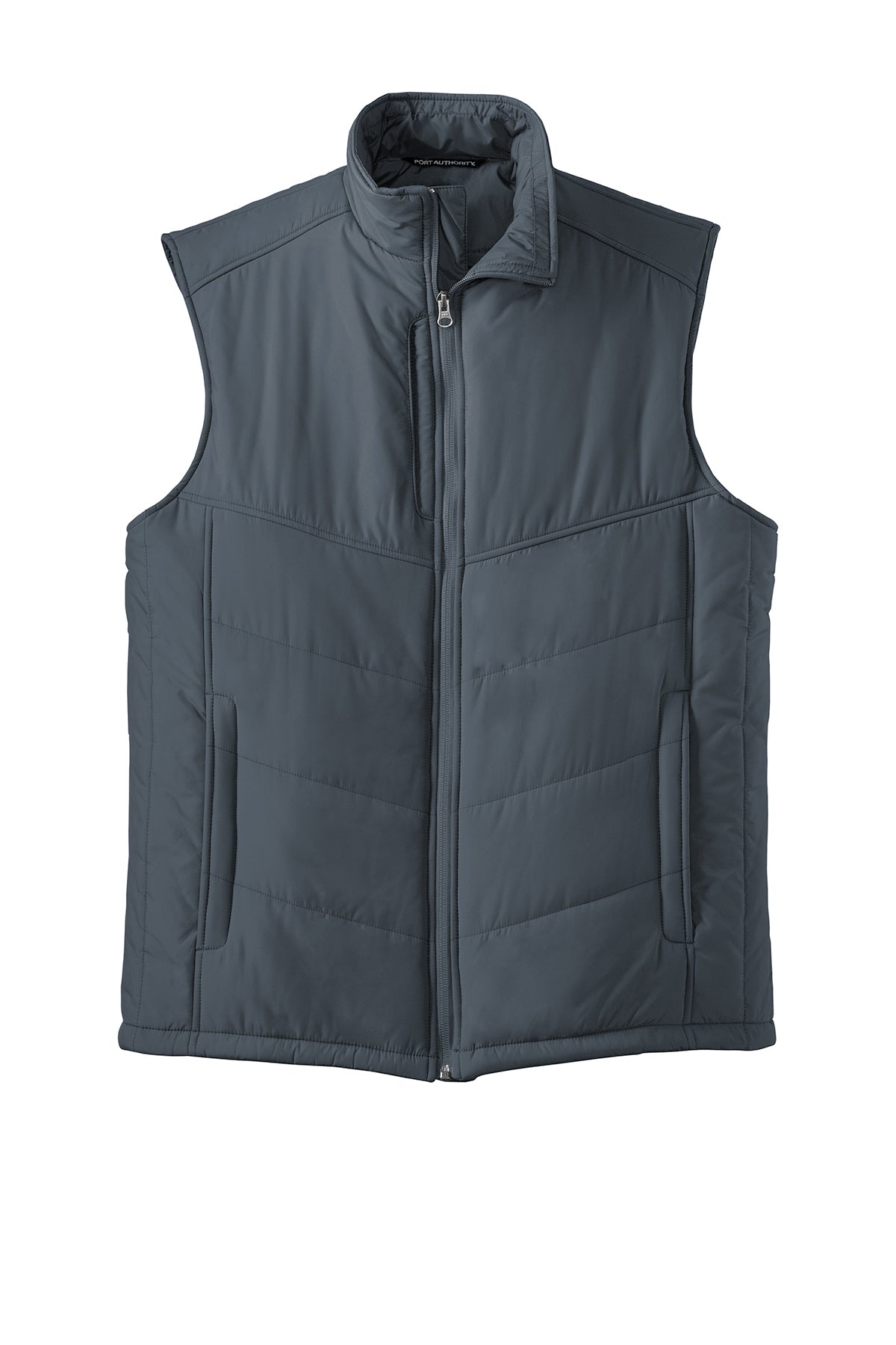 PORT AUTHORITY - DARK SLATE/BLACK PUFFY VEST