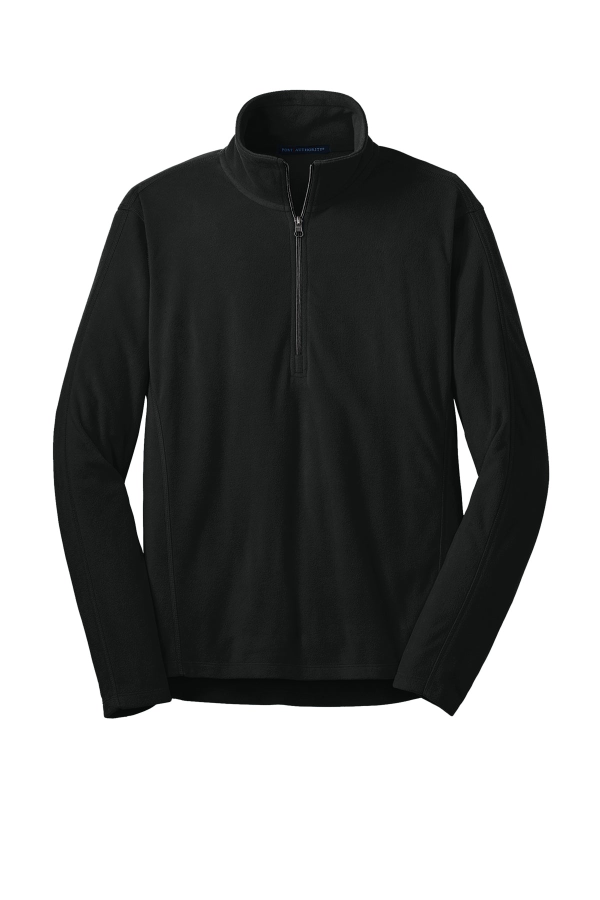 PORT AUTHORITY - BLACK 1/2 ZIP PULLOVER