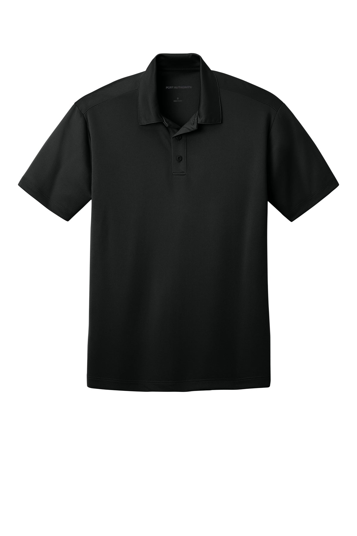 PORT AUTHORITY - BLACK - SILK PERFORMANCE POLO