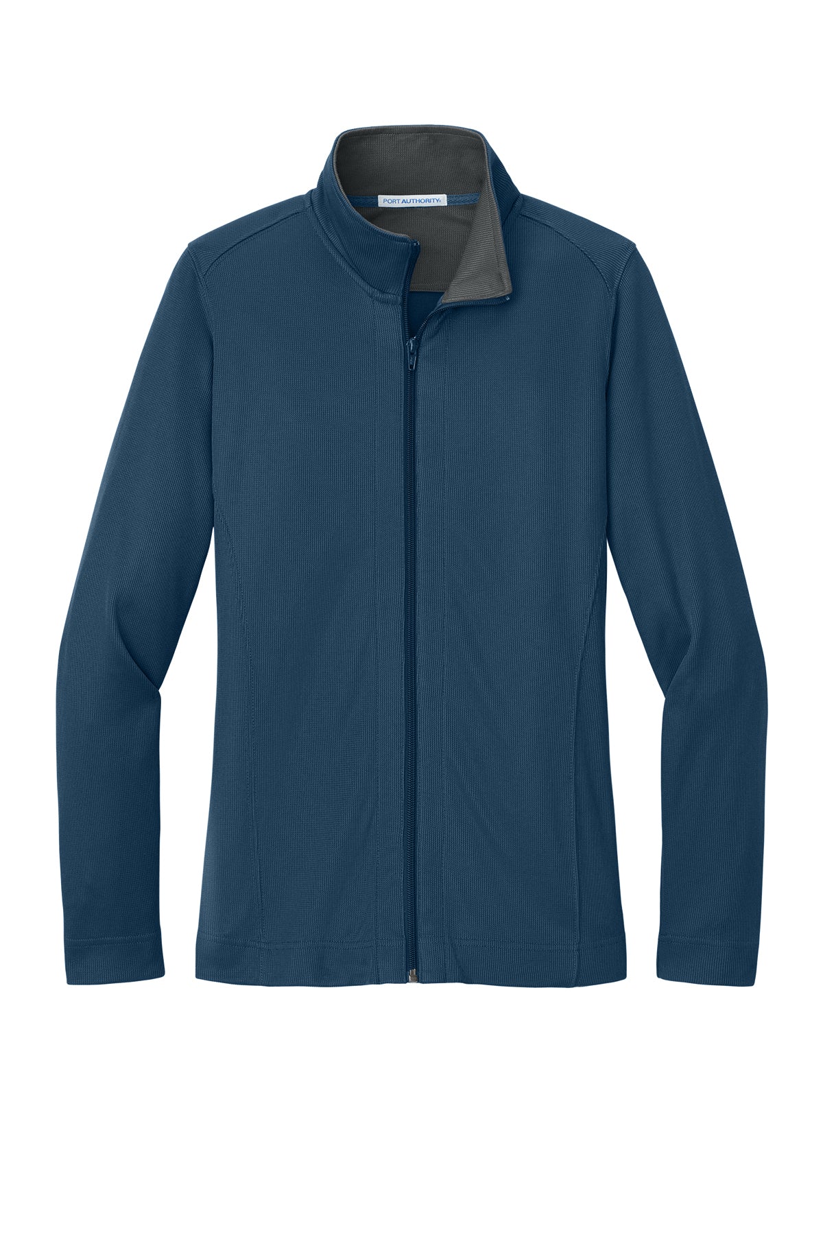PORT AUTHORITY - REGATTA BLUE/IRON GREY WOMENS FULL ZIP JACKET