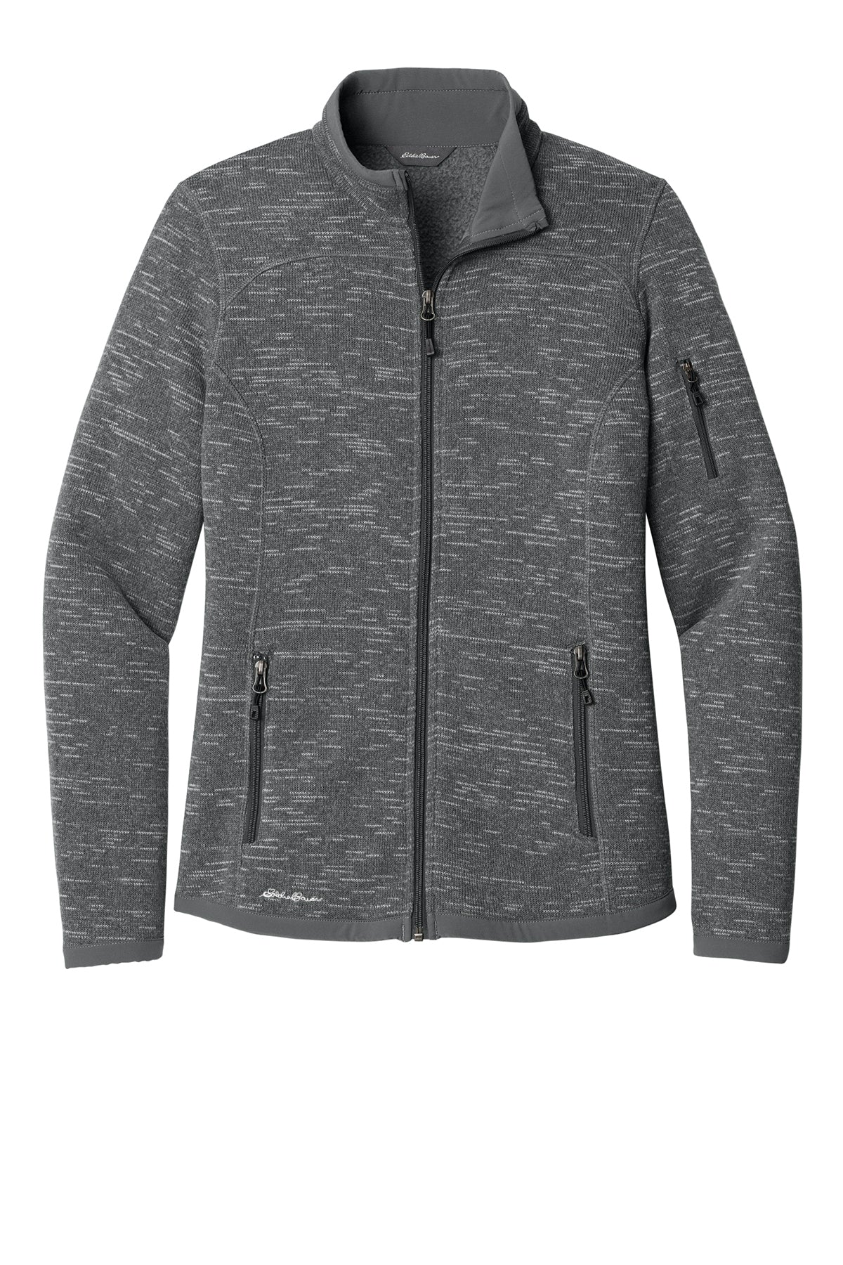 EDDIE BAUER - DARK GREY HEATHER - WOMENS FLEECE FULL ZIP