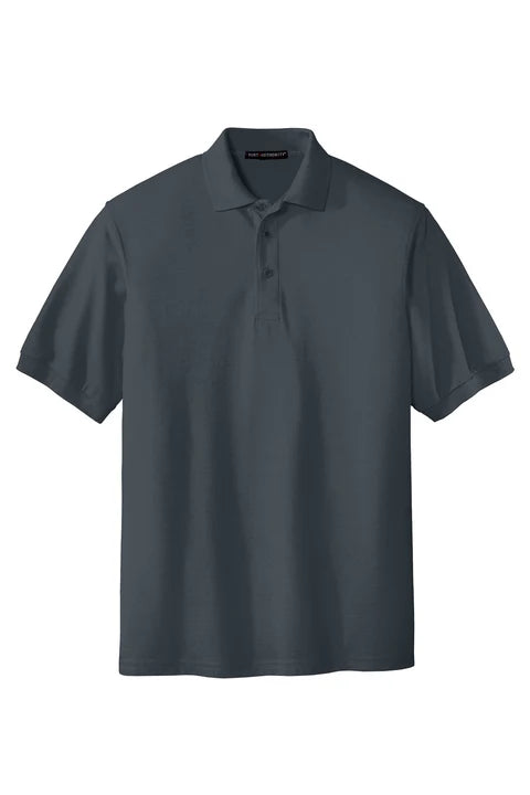 PORT AUTHORITY - STEEL GREY POLO TALL