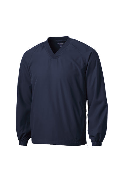 SPORT - TEK - TRUE NAVY - V-NECK WIND PULLOVER
