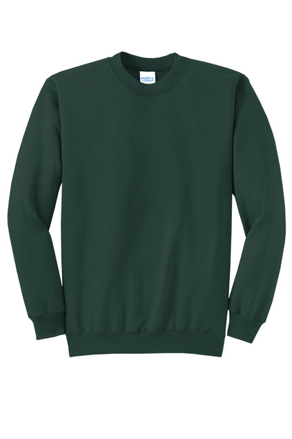 PORT & CO - DARK GREEN CREWNECK SWEATSHIRT