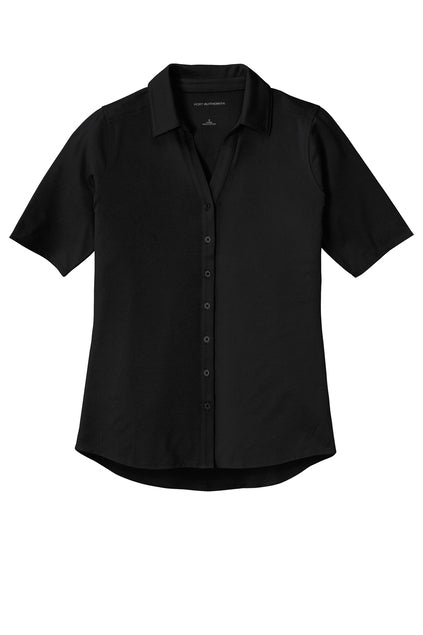 PORT AUTHORITY -STRETCH TOP WOMENS- BLACK