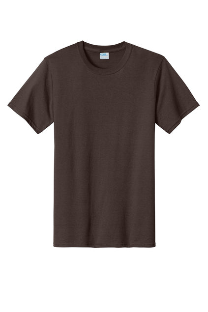 PORT & CO - ESSENTIAL TEE- DARK CHOCOLATE BROWN