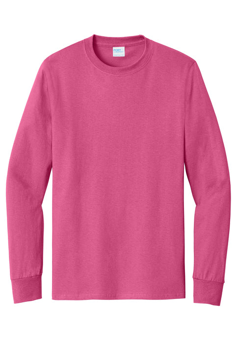 PORT & CO- SANGRIA- LONG SLEEVE ESSENTIAL