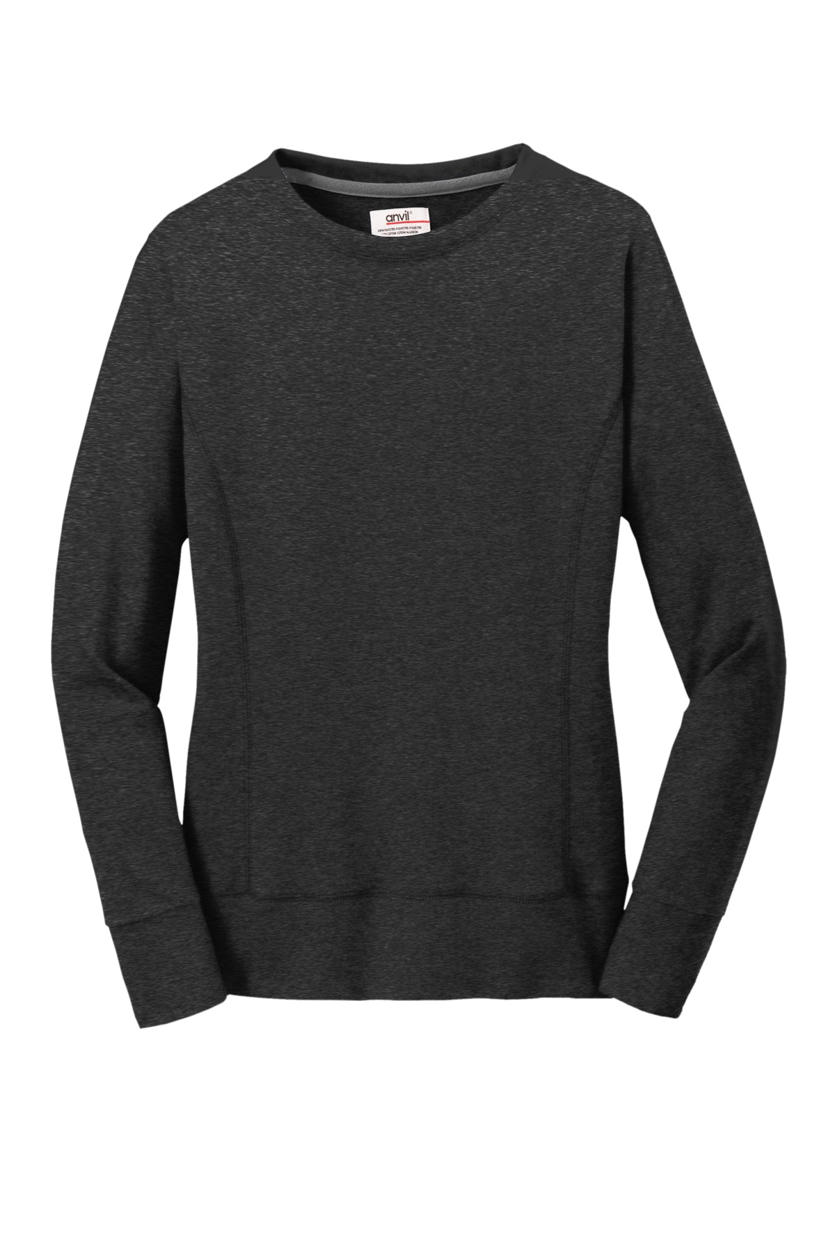 ANVIL - HEATHER DARK GREY SWEATSHIRT WOMENS *