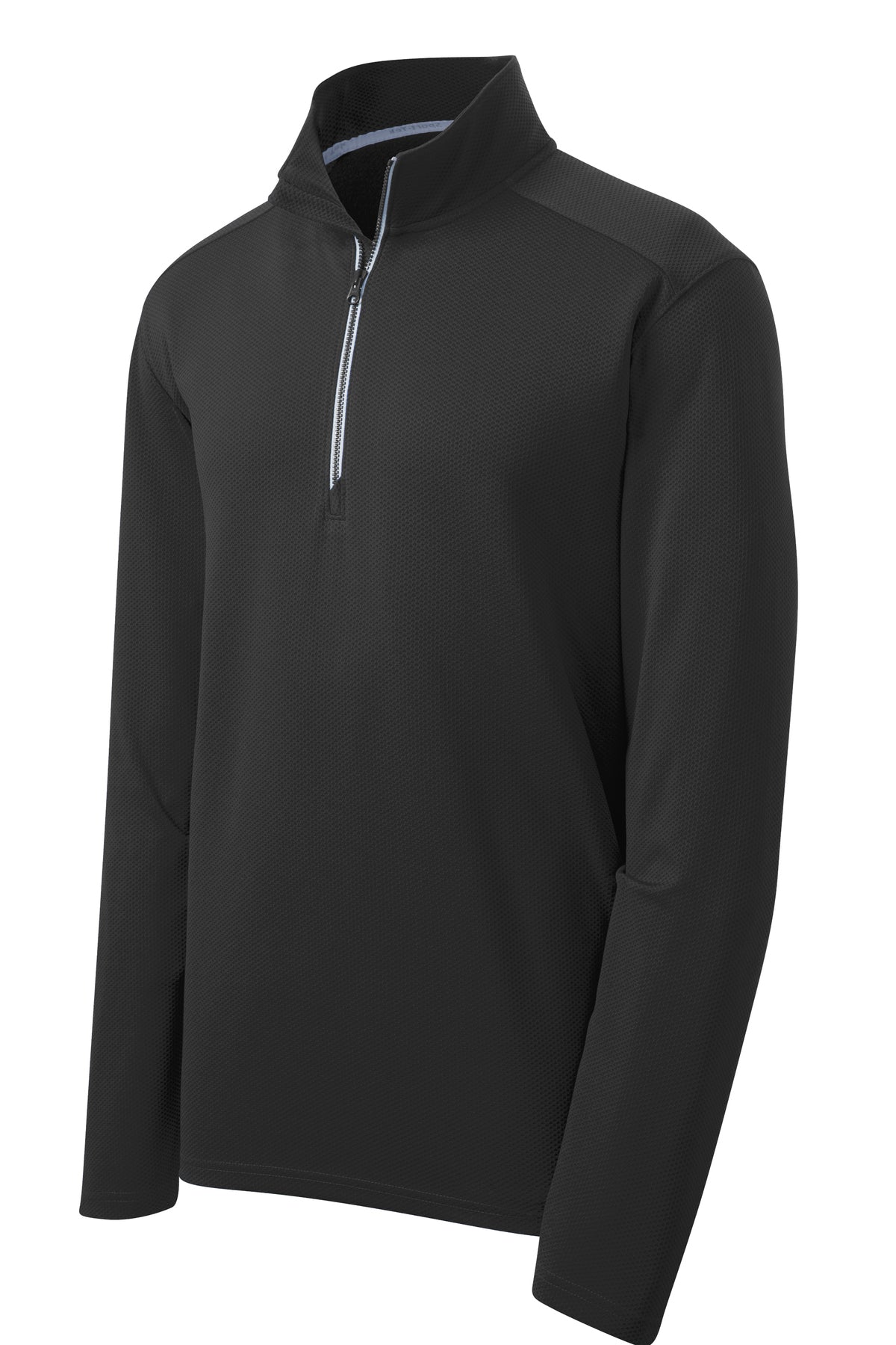SPORT - TEK - BLACK 1/4 ZIP PULLOVER