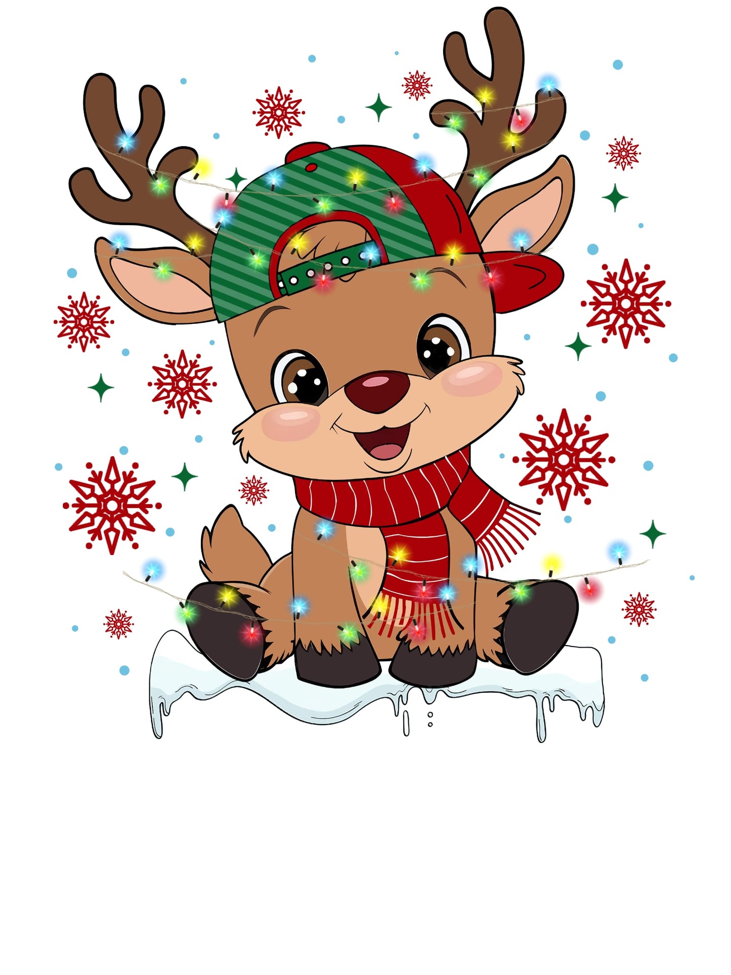 GREEN HAT BOY REINDEER