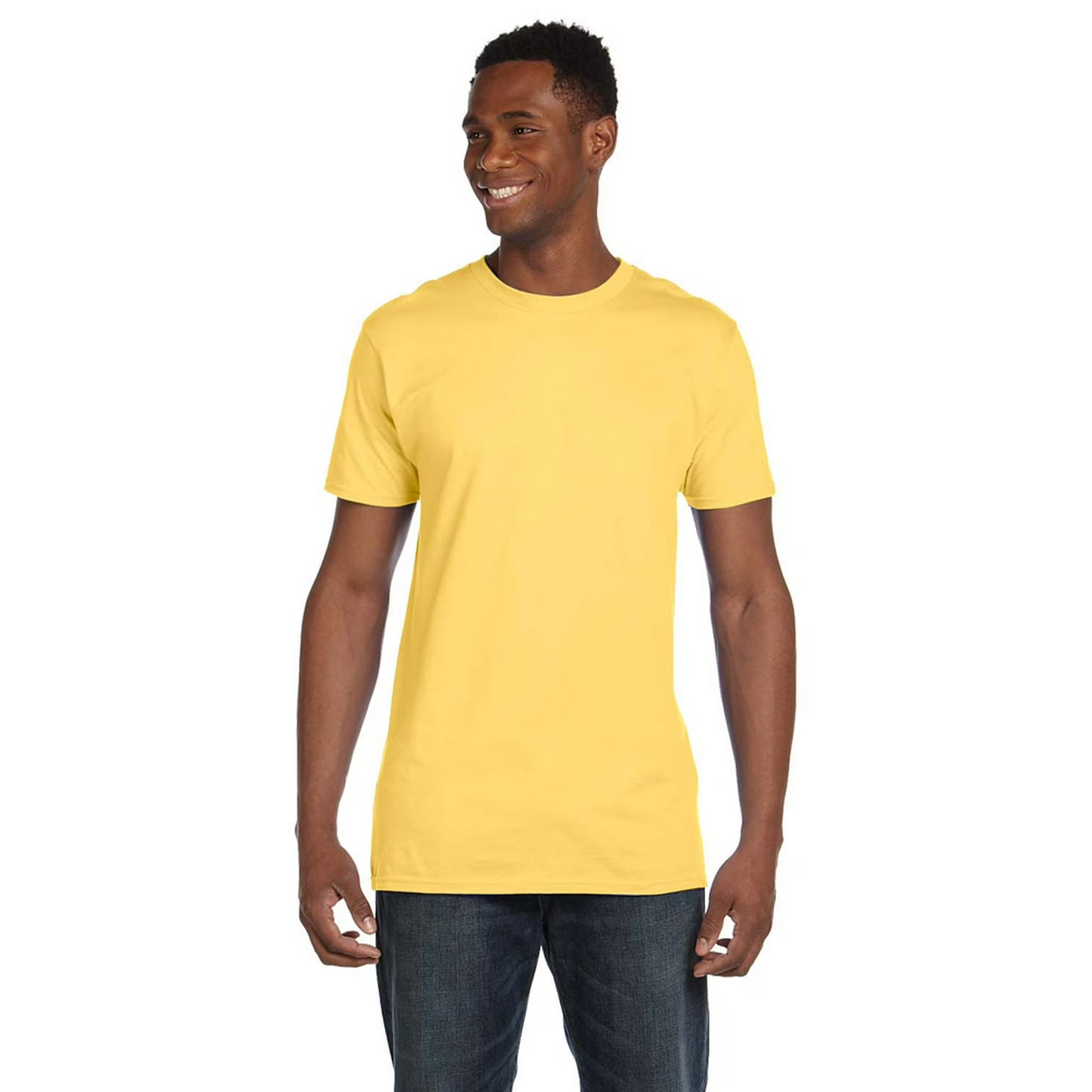 HANES- NANO COTTON T-SHIRT GOLD