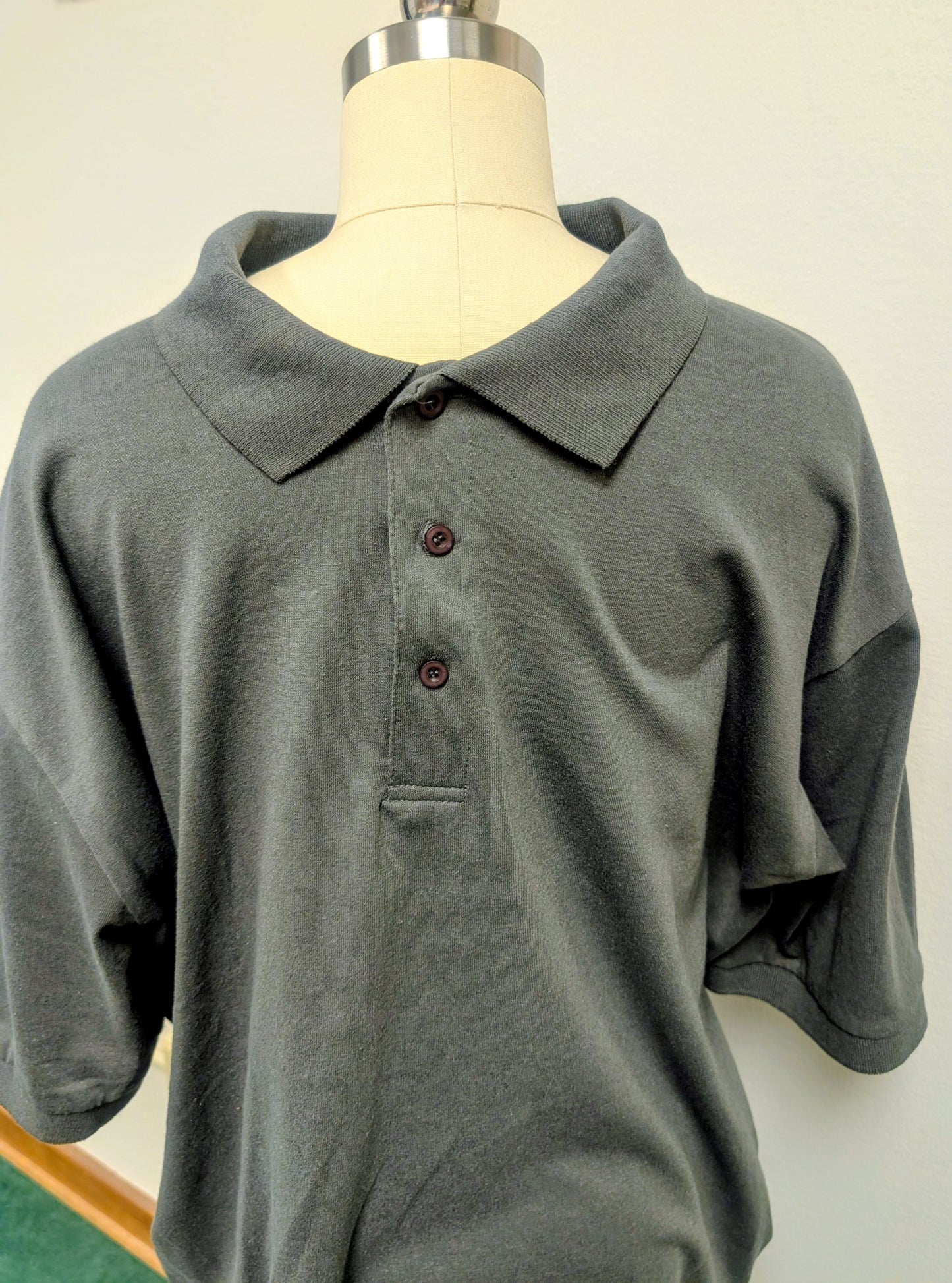 PORT AND COMPANY -CHARCOAL POLO *