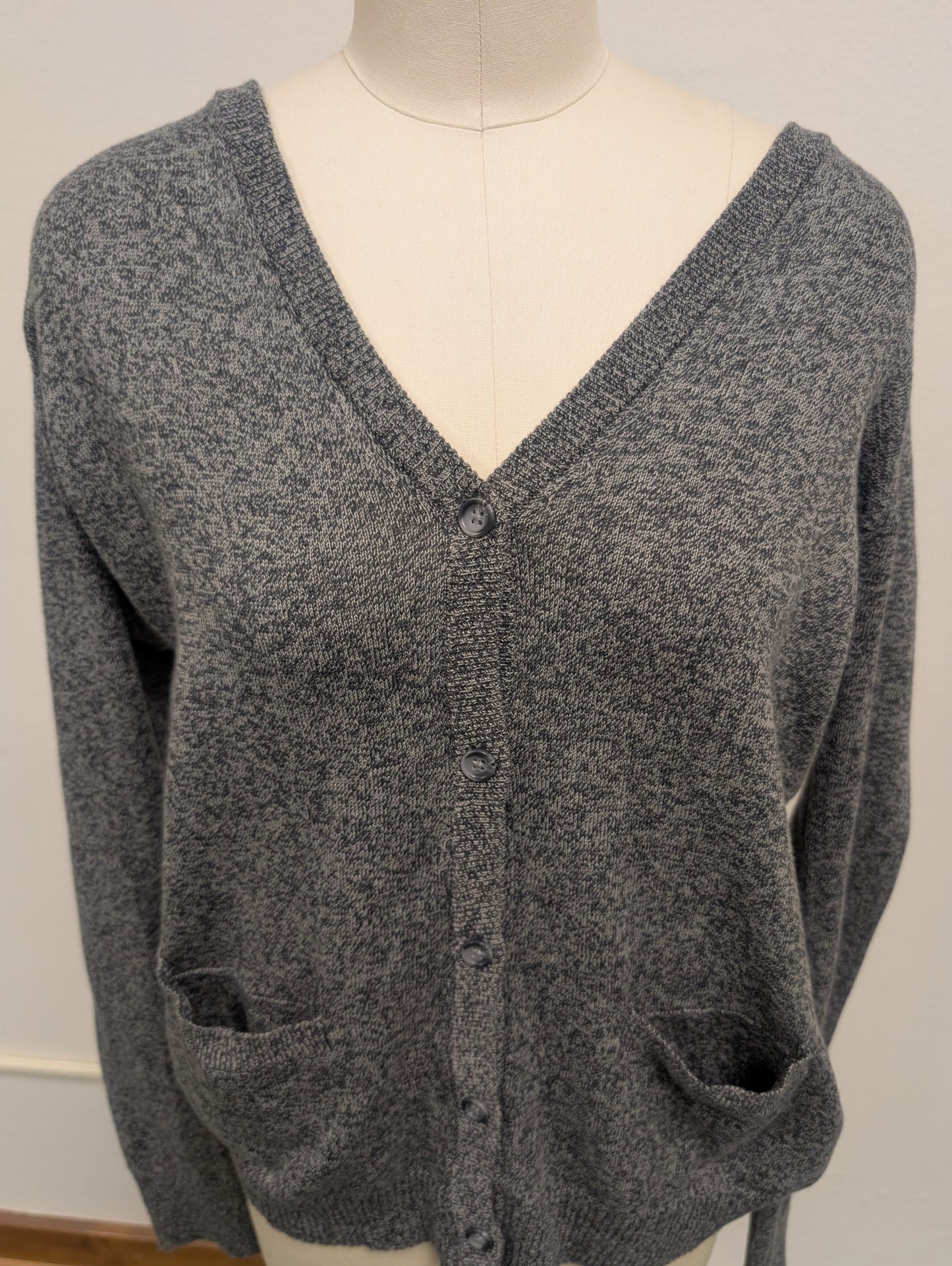 DISTRICT MADE - CHARCOAL - WOMENS CARDIGAN *