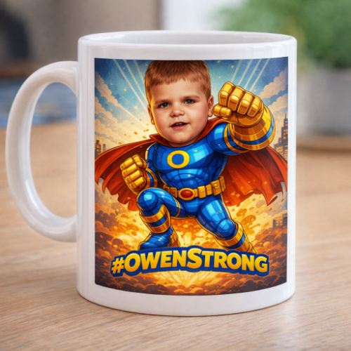 #OWENSTRONG FUNDRAISER COFFEE MUG