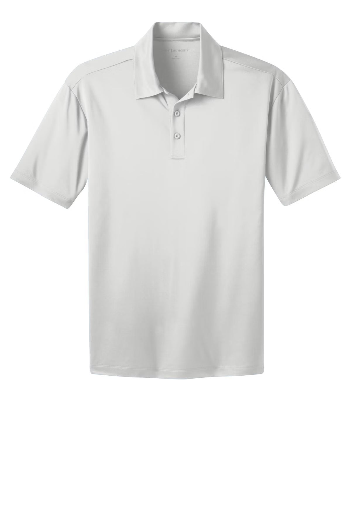 PORT AUTHORITY - WHITE SILK TOUCH POLO