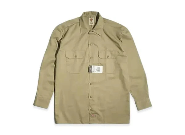 DICKIES- KHAKI- LONG SLEEVE SHIRT