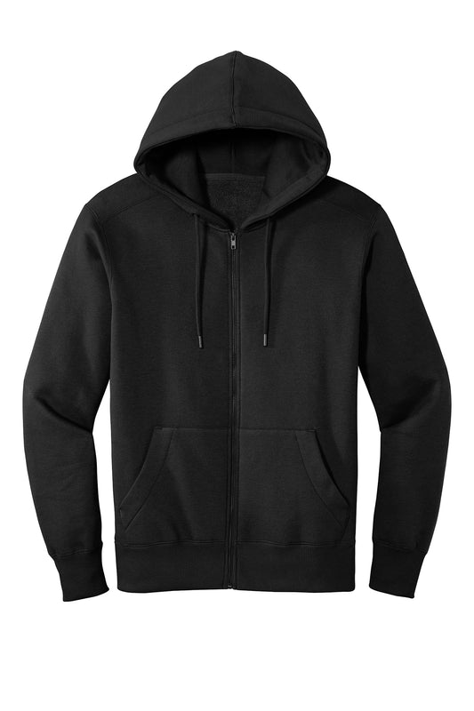 DISTRICT - JET BLACK- FULL ZIP HOODIE