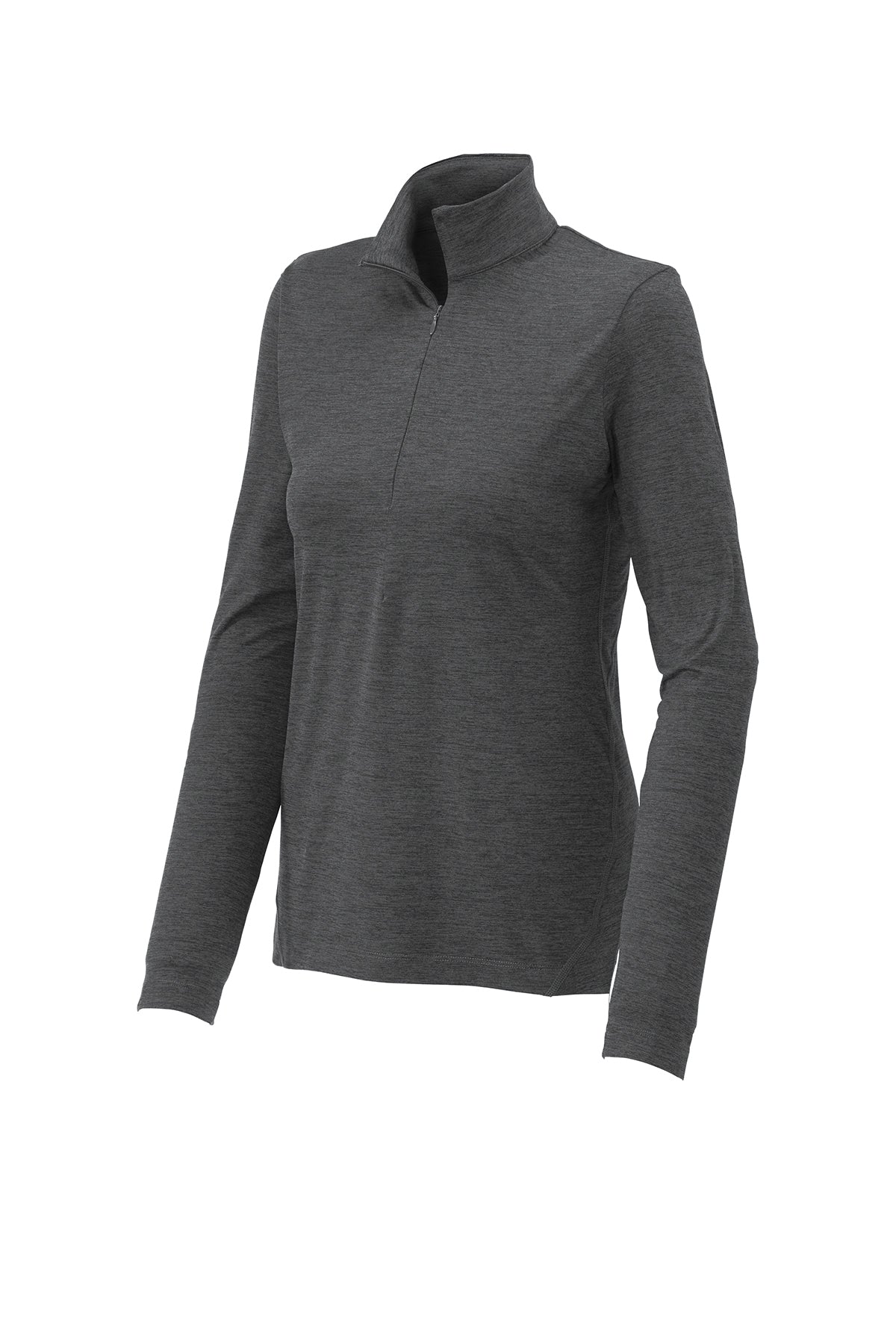SPORT - TEK - GRAPHITE HEATHER-  LADIES 1/2 ZIP PULLOVER