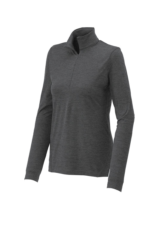 SPORT - TEK - GRAPHITE HEATHER-  LADIES 1/2 ZIP PULLOVER