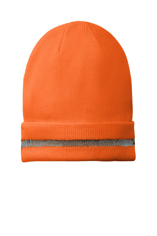 CornerStone® Enhanced Visibility Beanie with Reflective Stripe