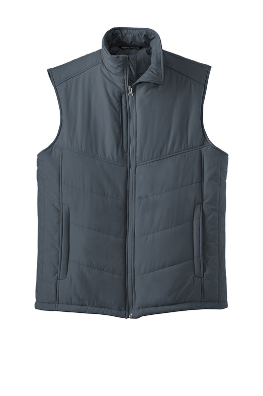 PORT AUTHORITY - DARK SLATE/BLACK PUFFY VEST