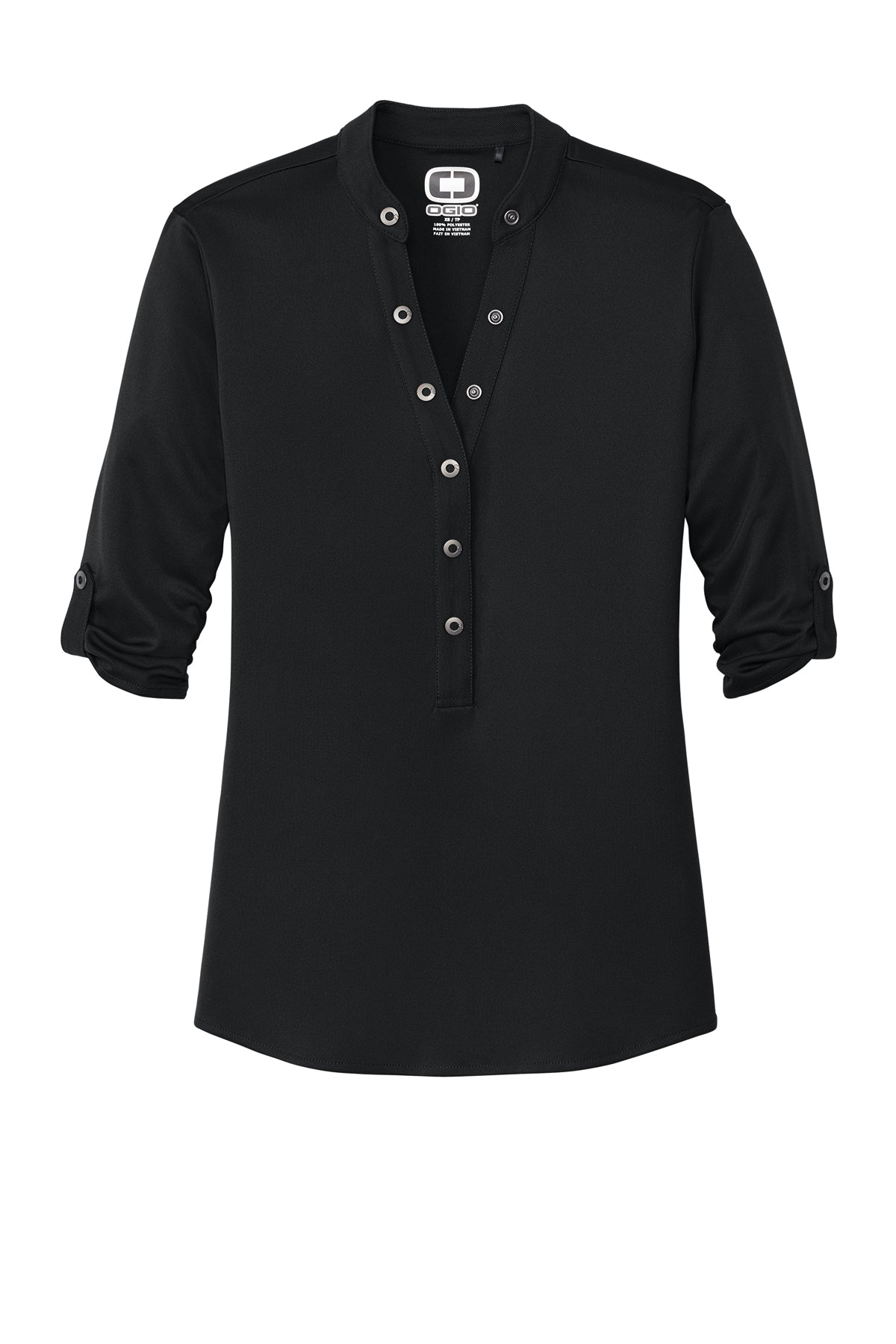 OGIO - BLACKTOP -WOMENS CRUSH HENLEY