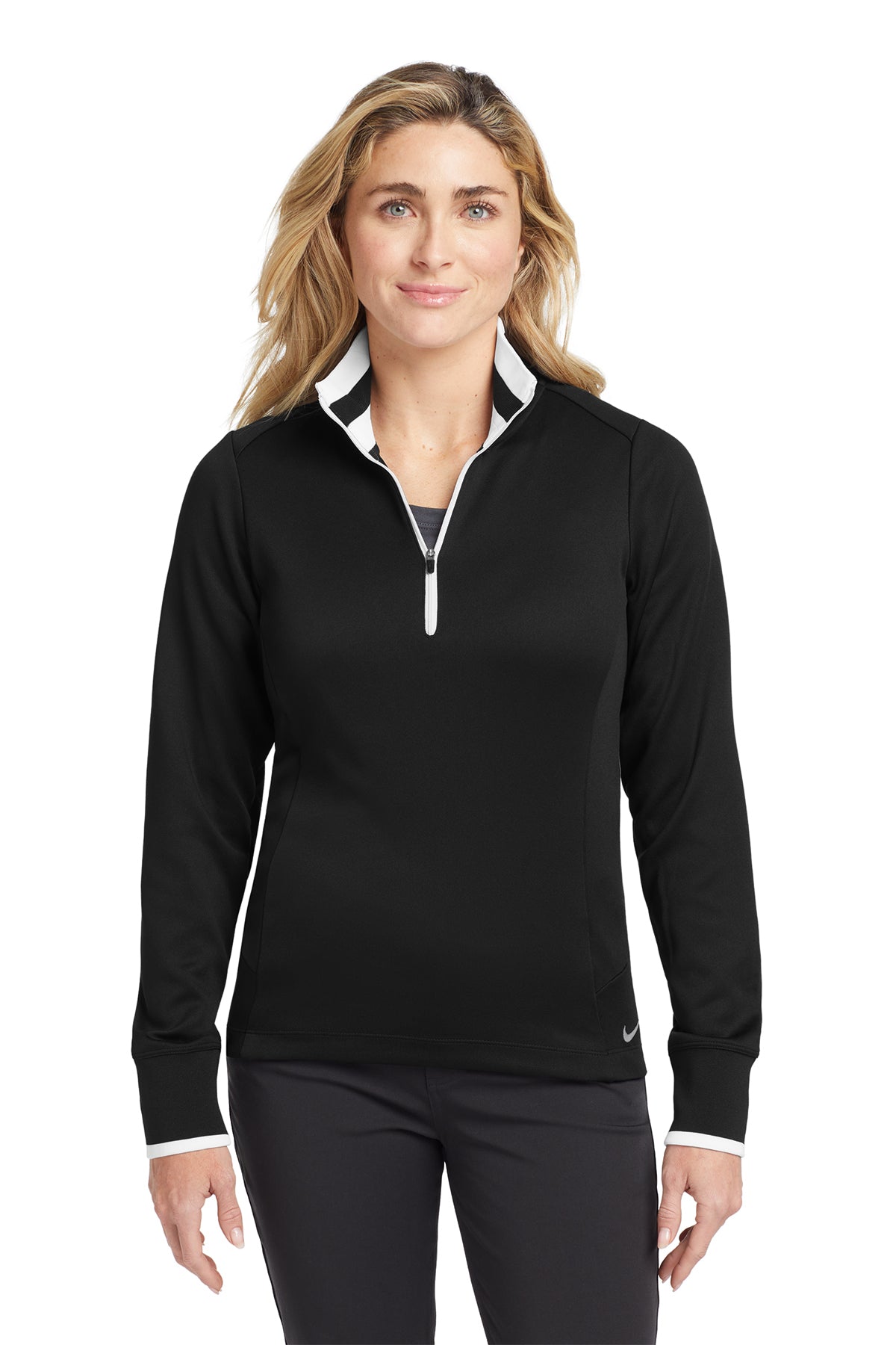 NIKE - BLACK/WHITE DRIFIT 1/2 ZIP COVERUP