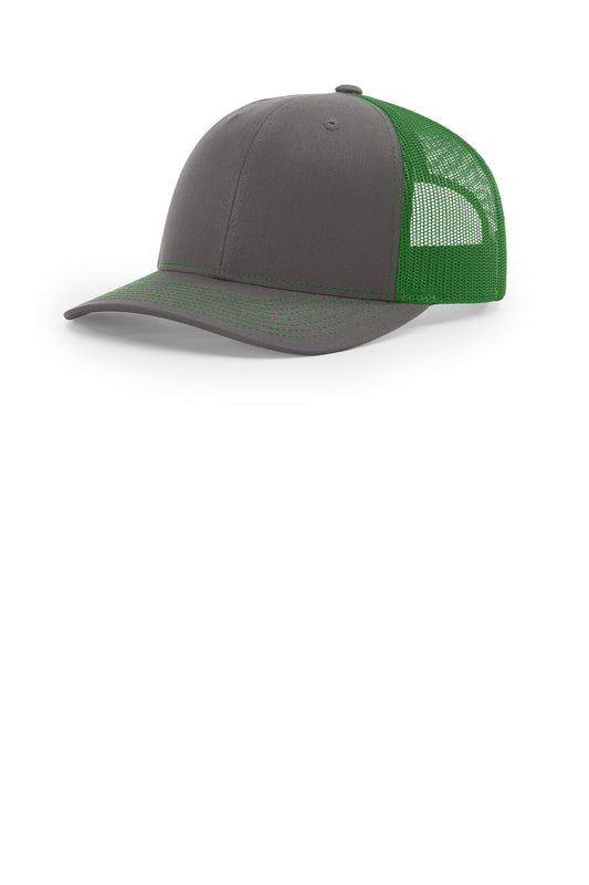 RICHARDSON 112 - CHARCOAL/KELLY TRUCKER CAP