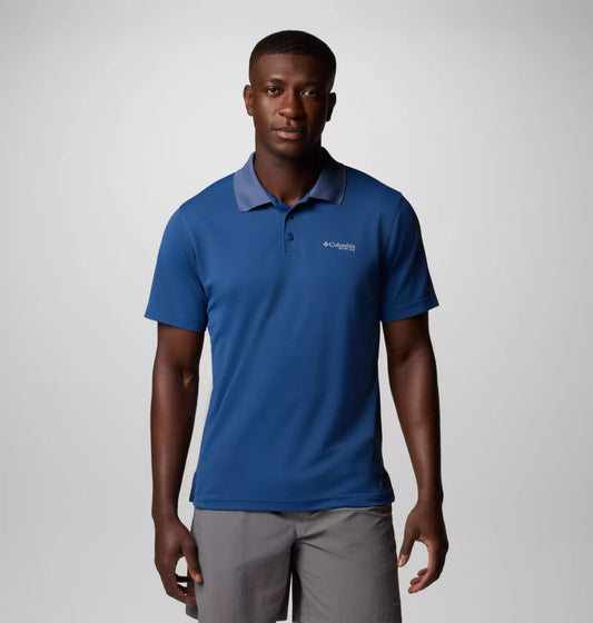 COLUMBIA-PFG-BLUE POLO *