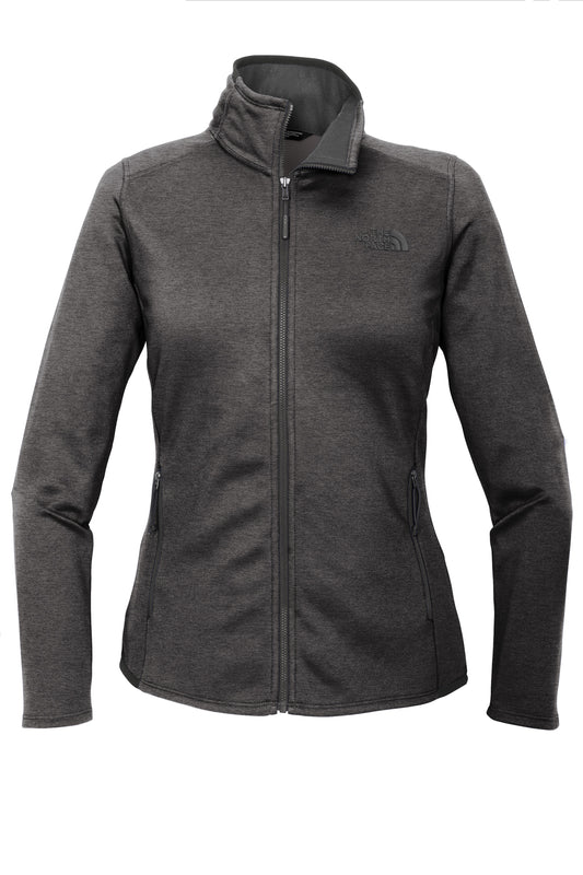 THE NORTH FACE - TNF DARK GREY HEATHER- WOMENS FULL ZIP FLEECE JACKET
