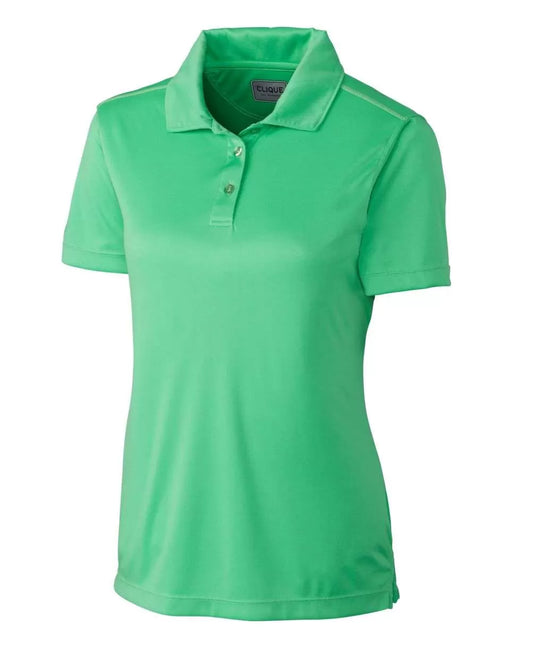CLIQUE-APPLE GREEN POLO- WOMEN'S