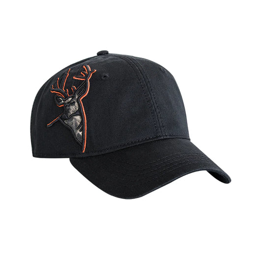 DRI DUCK/WILDERNESS SERIES/APPLIQUE BUCK HAT - BLACK
