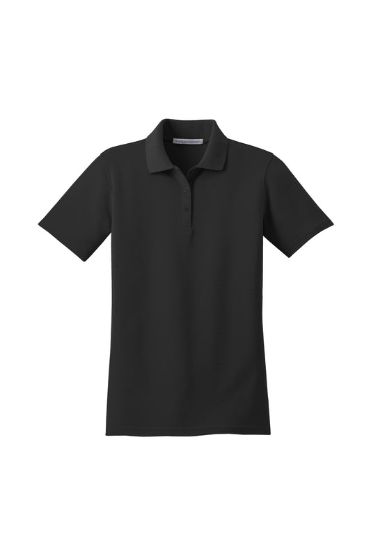 PORT AUTHORITY - BLACK POLO WOMENS