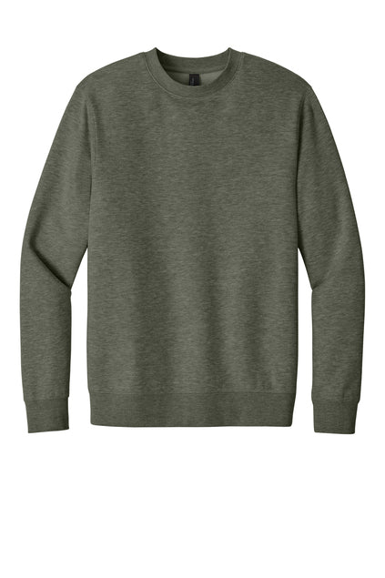 DISTRICT - HEATHER OLIVE FLEECE CREW
