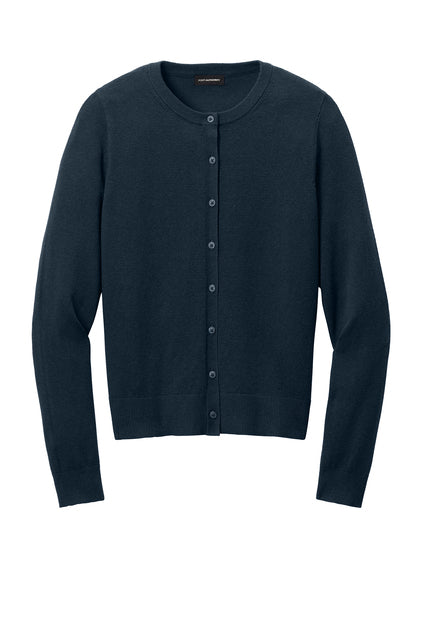 PORT AUTHORITY - NAVY - WOMENS CARDIGAN SWEATER  *