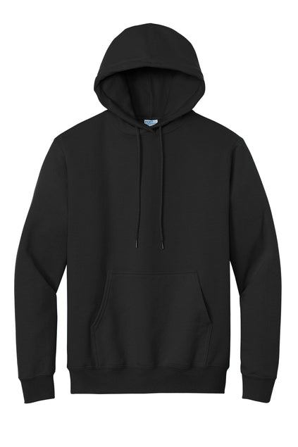 PORT & CO- ESSENTIAL - JET BLACK TALL HOODIE
