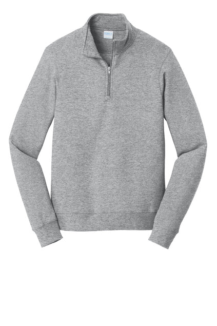 PORT & CO - ATHLETIC HEATHER - 1/4 ZIP PULLOVER SWEATSHIRT