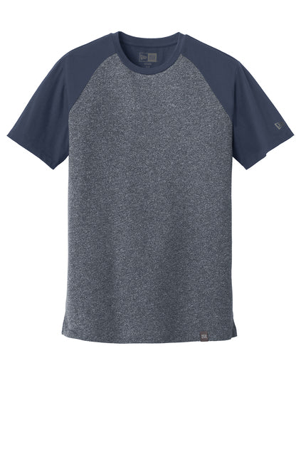 NEW ERA-HERITAGE BLEND VARSITY TEE-TRUE NAVY/TRUE NAVY TWIST