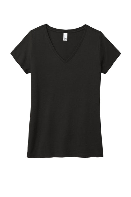 DISTRICT-WOMENS'S PERFECT TRI-BLACK V-NECK TEE