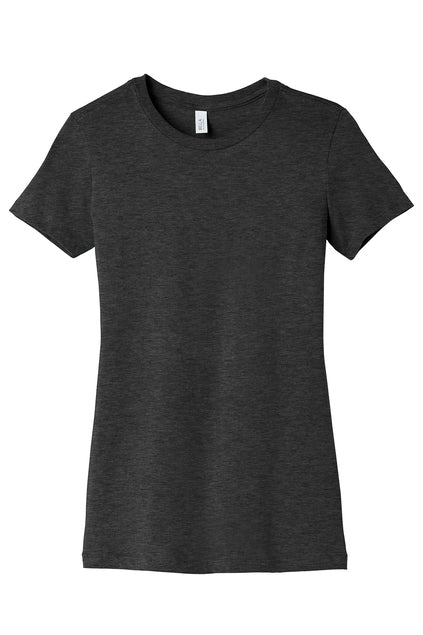 BELLA CANVAS-SLIM FIT - WOMEN'S - BLACK HEATHER TEE