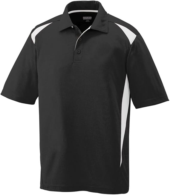 AUGUSTA SPORTSWEAR- BLACK/WHITE POLO
