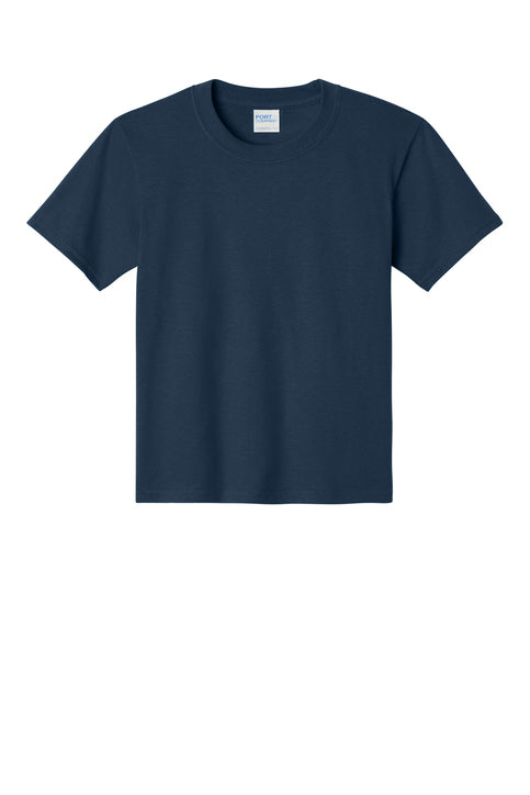 PORT & CO - NAVY YOUTH ESSENTIAL TSHIRT