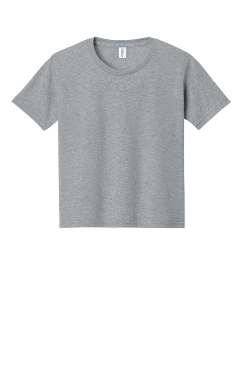 JERZEES - ATHLETIC HEATHER- YOUTH 50/50 COTTON POLY TSHIRT