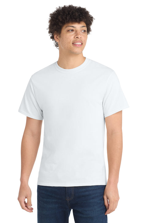 Port & Co White Cotton Tee