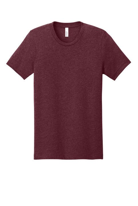 BELLA CANVAS -HEATHER CARDINAL UNISEX HEATHER CVC SHORT SLEEVE TSHIRT