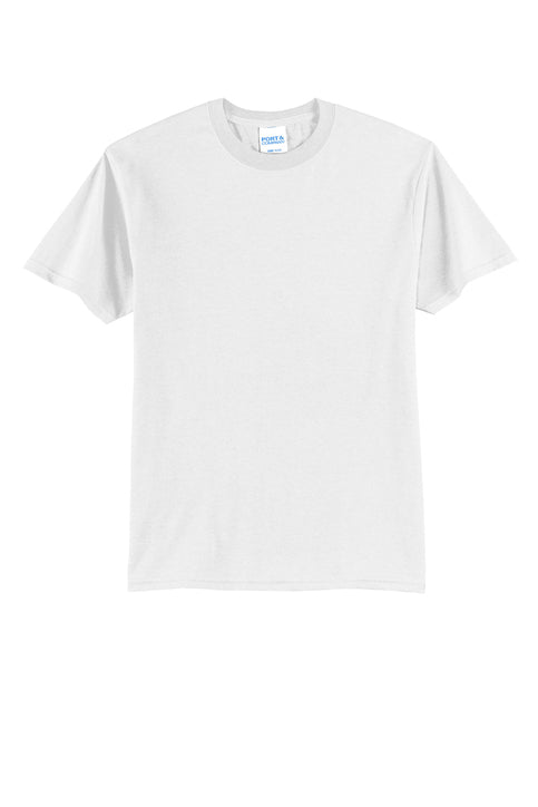 PORT & CO - WHITE CORE BLEND TEE