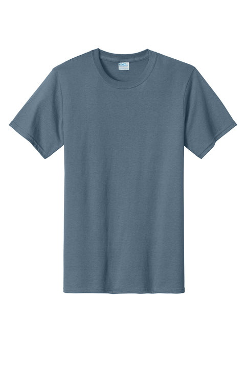 PORT & CO - STONEWASHED BLUE ESSENTIAL TEE