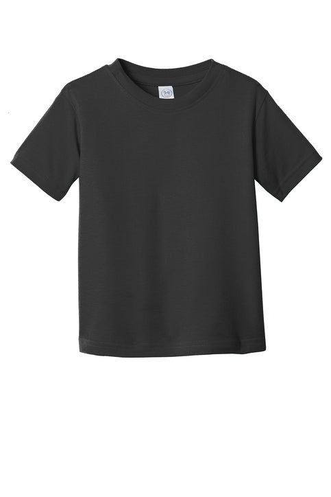 RABBIT SKINS - BLACK TODDLER FINE JERSEY TEE